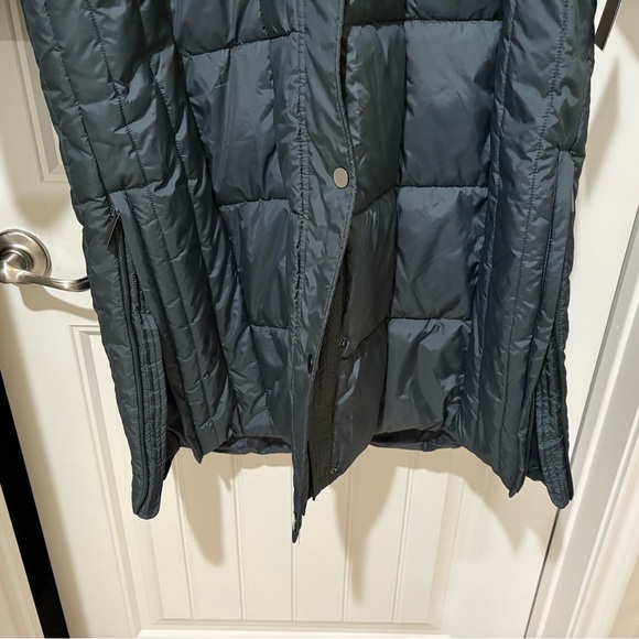 Tower by London Fog Long Quilted Puffer Coat w/Faux Fur Hood – Titanium - XL NWT - Picture 6 of 12